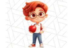 Boy Teacher Clipart PNG, Cute Male Teacher Illustration Product Image 3