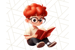 Boy Teacher Clipart, Classroom PNG, Cute School Teacher Art Product Image 4