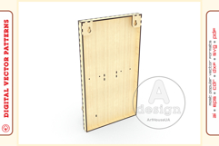 Tennis Racket Wall Mount Laser Cut File Display Holder Product Image 7