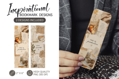 Beige Collage Bookmark Cozy Self Care Positive quote Product Image 1