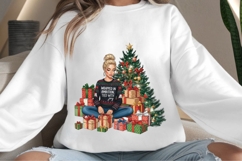 Christmas motivational women png design for T-shirts Product Image 4