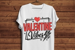 Valentine Vibes PNG | Retro Valentine Lightning Bolt PNG Product Image 4