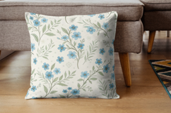 Cottagecore Seamless Digital Paper Pack, Blue Floral Vintage Product Image 7