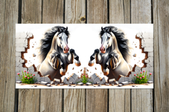 Horse &amp; wall | Mug Sublimation design bundle, PNG Product Image 7