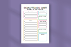 Free Kawaii Daily To Do List Planner Template | Cute Pastel Product Image 4