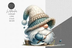 Gnome clipart, Fishing clipart, Fathers Day Product Image 1