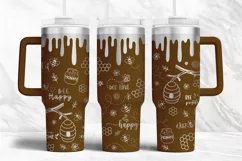 Tumbler laser svg|40oz Tumbler Honey Bee Kindness wrap Product Image 2