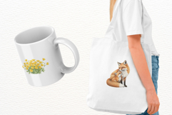 Summer Fox Meadow Clipart Product Image 3