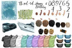 Birthday clip art, best friends clipart, anniversary. Product Image 2