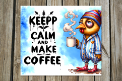 Morning coffee | 4 skinny tumbler Sublimation designs PL2 Product Image 3
