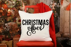 Christmas Vibes SVG, Merry Christmas SVG, Christmas Cut File Product Image 4