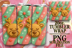 Cheerful days 20oz tumbler wrap, Holiday Product Image 1