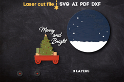 Christmas Signs Bundle SVG laser cut files for Glowforge Product Image 7
