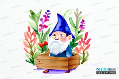 Watercolor Garden Gnome PNG Clipart Product Image 1