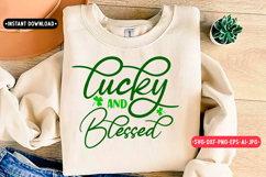 lucky and blessed st Patrick's day SVG Design Product Image 1