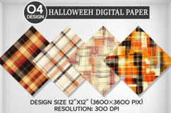 Autumn Plaid Seamless Pattern Digital Paper, Background PNG Product Image 1