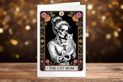 The Cat Mom Funny Tarot Card Magic Skeleton Product Image 3