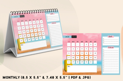 2in1 Calendar &amp; Monthly-Daily Planner Template Product Image 3