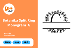 Botanika Split Ring Monogram Product Image 1