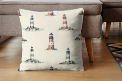 Lighthouse Digital Paper Pack, Coastal Beacon Seamless Product Image 7