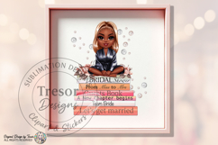 Black Bride Chibi PNG Bridal Shower Sublimation Blonde Chibi Product Image 7