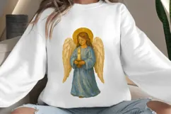 Oil painted angel png design for T-shirts Product Image 4