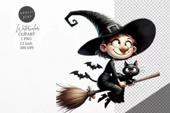 Halloween clipart, Witch clipart, Autumn clipart Product Image 1