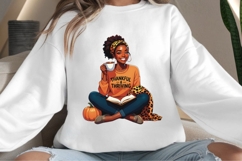 Autumn woman melanin png design for T-shirts Product Image 5