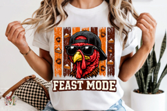 Feast Mode PNG, Striped Thanksgiving Turkey Sublimation Product Image 6