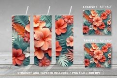 3D Flowers Florals Tumbler Wrap PNG Bundle Vol 2 Product Image 8