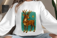 Oil painted reindeer png design for T-shirts Product Image 4
