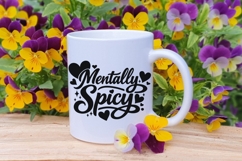 Mentally Spicy SVG PNG, Funny Mental Health Svg, Humor Svg. Product Image 8