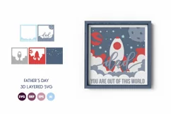You Are Out of this World Father's Day 3d Layered Papercut Product Image 7
