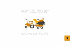 Halloween Dinosaur SVG - Monster Truck SVG, Hocus Pocus SVG Product Image 7