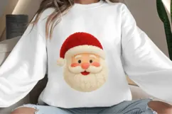 Latch hook yarn Santa head png design for T-shirts Product Image 4