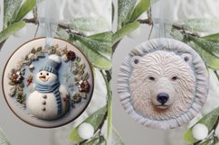 3d Christmas ornament png, 3d Christmas sublimation Product Image 7