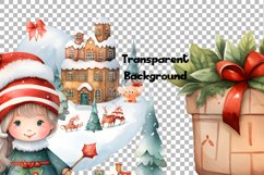 Santa Character Christmas Watercolor 30 Cliparts Collection Product Image 7