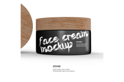 Plastic Jars With Wooden Lids - PSD Mockup Product Image 7