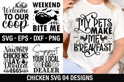 Chicken SVG Design - Support your local egg dealer Product Image 1