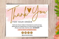 Thank you card for small business pink template Canva 3 Product Image 4