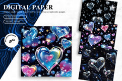 Heart Valentines Background Love Wallpaper Bokeh Backdrop_07 Product Image 1