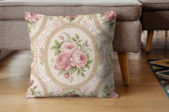 Sweet Peony Shabby Chic Digital Paper, Vintage Rose Floral Product Image 7