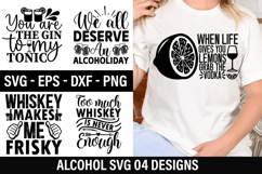 Alcohol SVG Design - Whiskey makes me frisky Product Image 1