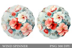 Flowers Wind Spinner Design. Flowers Wind Spinner Template Product Image 1