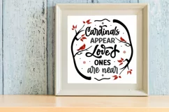 Cardinals appear when loved ones are near SVG Product Image 3