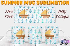 Summer Mug Sublimation | Mug 11 Oz 15 Oz | PNG 300 DPI v.2 Product Image 1