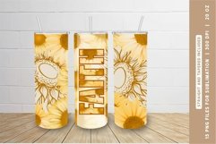 Sunflower Tumbler Wrap, Sunflower Skinny Tumbler Sublimation