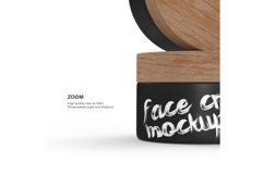Plastic Jars With Wooden Lids - PSD Mockup Product Image 7