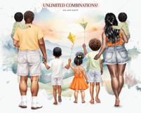 Curvy Family Clipart Portrait Creator Product Image 6