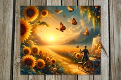 Romantic sunflower | 8 Skinny tumbler Sublimation designs Product Image 7